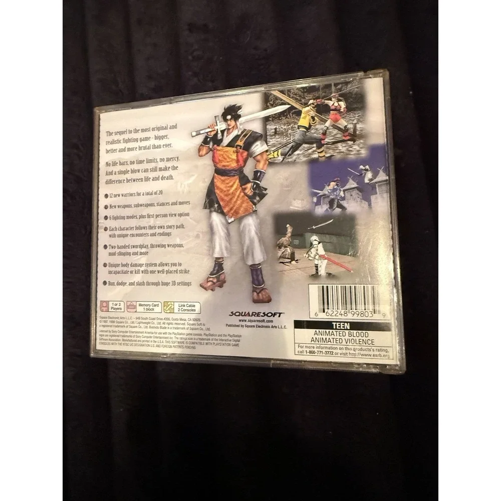 Bushido Blade 2 (Sony PlayStation PS1, 1998) Black label‎ CIB Complete-See Notes